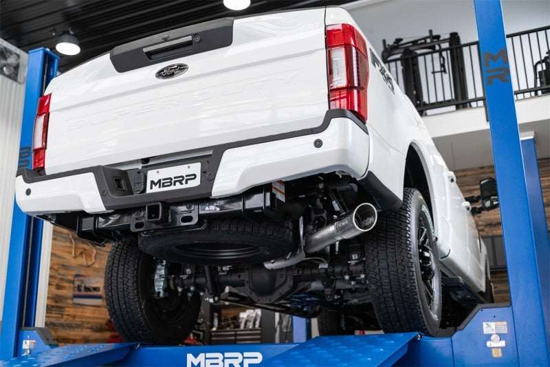 MBRP 2017+ Ford F-250/F-350 6.2L/7.3L Super/Crew Cab Single Side 4in T304 Catback Exhaust - DTX Performance