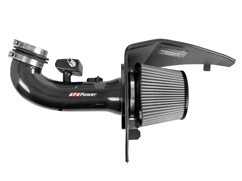 aFe 19-21 GM Trucks 5.3L/6.2L Track Series Carbon Fiber Cold Air Intake System W/ Pro Dry S Filters - DTX Performance