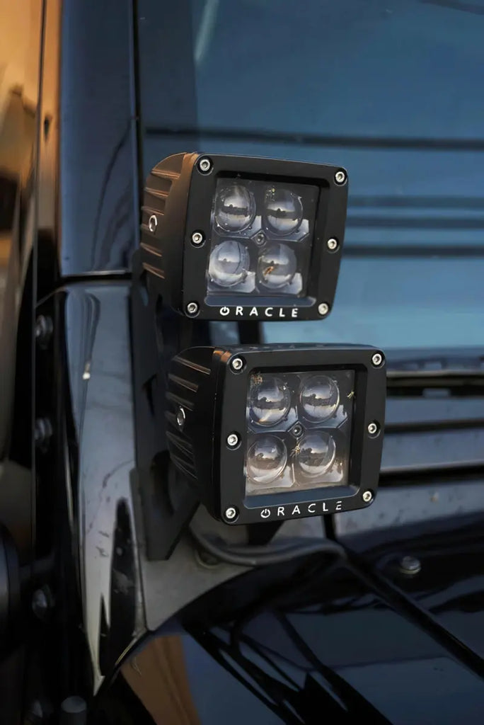 Oracle Black Series - 7D 3in W LED Square Spot/Flood Light - 6000K - DTX Performance