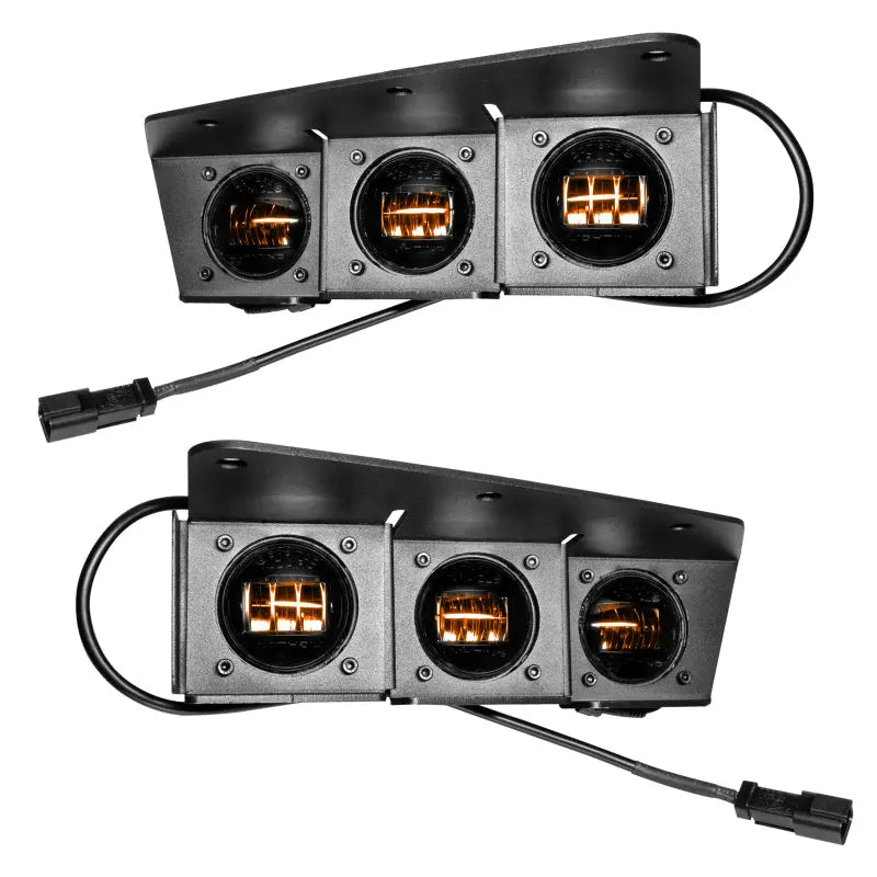 Oracle High 21-22 Ford Bronco Triple LED Fog Light kit for Steel Bumper - DTX Performance