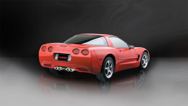 Corsa 97-04 Chevrolet Corvette C5 Z06 5.7L V8 Polished Xtreme Cat-Back + XO Exhaust - DTX Performance