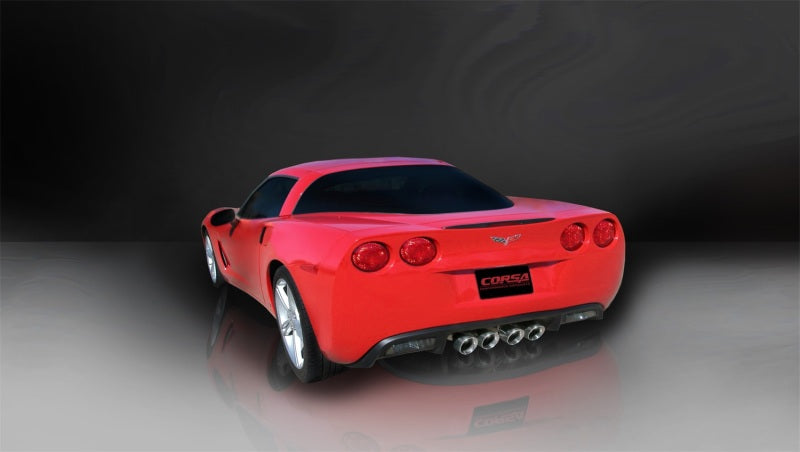 Corsa 09-13 Chevrolet Corvette C6 6.2L V8 Polished Xtreme Axle-Back Exhaust - DTX Performance