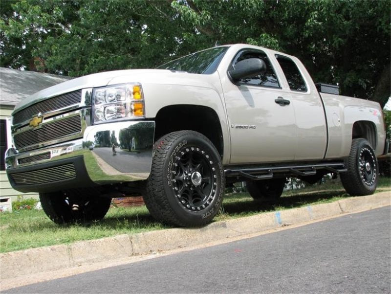 N-Fab Nerf Step 07-13 Chevy-GMC 2500/3500 Ext. Cab 6.5ft Bed - Gloss Black - Bed Access - 3in - DTX Performance