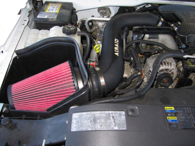 Airaid 04-05 GM 2500/3500 Pickup / 6.6L DSL MXP Intake System w/ Tube (Oiled / Red Media) - DTX Performance