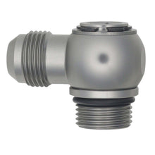 Load image into Gallery viewer, DeatschWerks 10AN ORB Male to 10AN Male Flare Low Profile 90-Degree Swivel - Anodized DW Titanium - DTX Performance