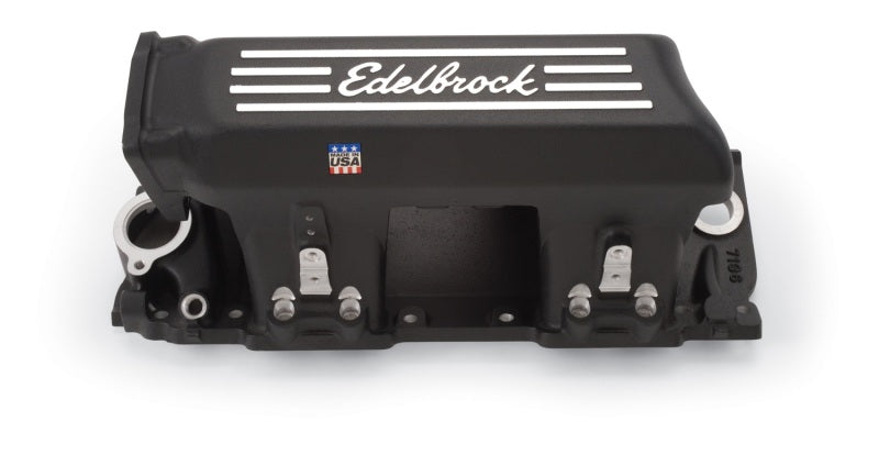 Edelbrock Manifold EFI Pro-Flo XT BB Chevy Rect Port Heads Black Powder Coated - DTX Performance