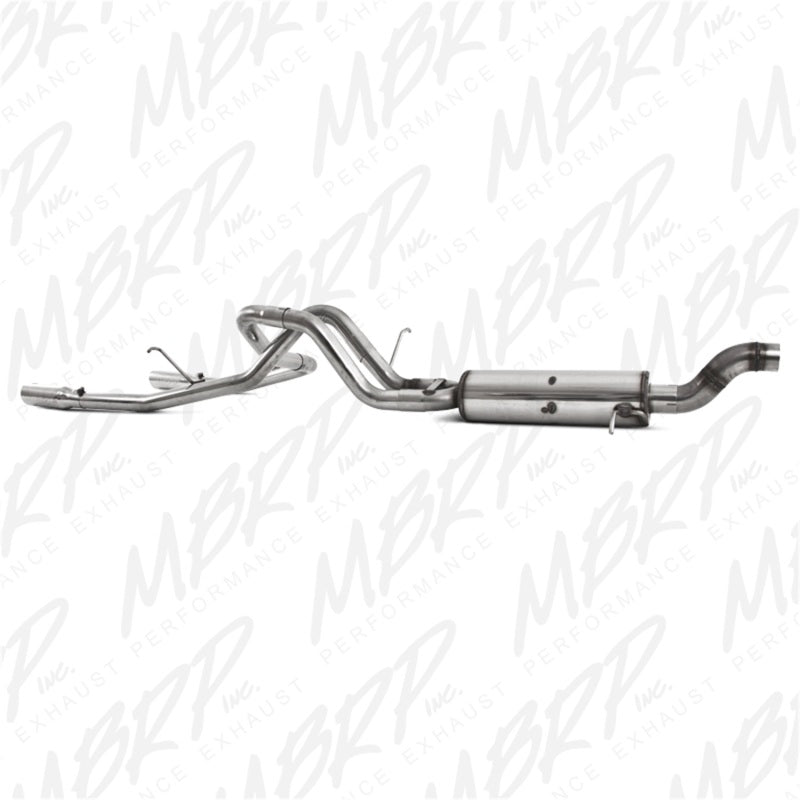 MBRP 09-11 Chev/GMC Colorado/Canyon 5.3L V8 EC/CC-SB Cat Back Dual Split Rear Exit T409 - DTX Performance