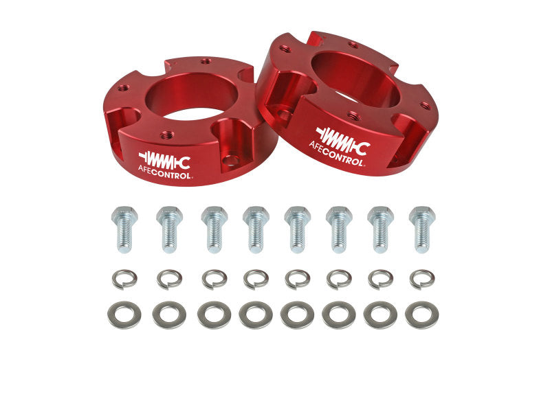 aFe CONTROL 2.0 IN Leveling Kit 07-21 Toyota Tundra - Red - DTX Performance