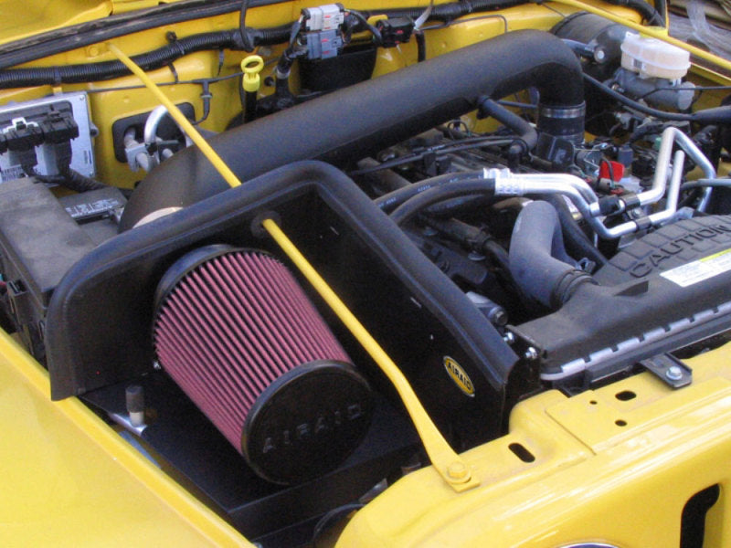 Airaid 97-06 Jeep Wrangler TJ 4.0L CAD Intake System w/ Tube (Dry / Red Media) - DTX Performance