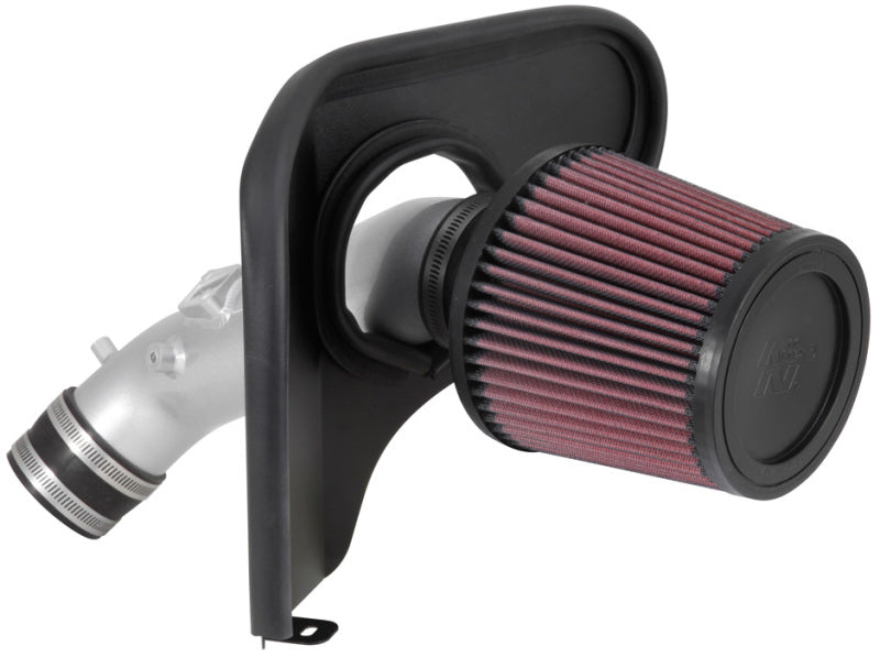 K&N 2013-14 Honda Accord 2.4L L4 69 Series Typhoon Air Intake System - Silver Cold Air Intake Kit - DTX Performance