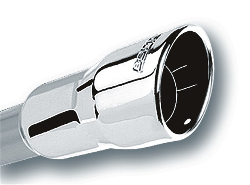 Borla 3in Inlet 4.25in Round Rolled Angle Cut x 4in Long Universal Exhaust Tips - DTX Performance