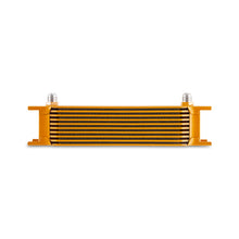 Load image into Gallery viewer, Mishimoto Universal -8AN 10 Row Oil Cooler - Gold - DTX Performance