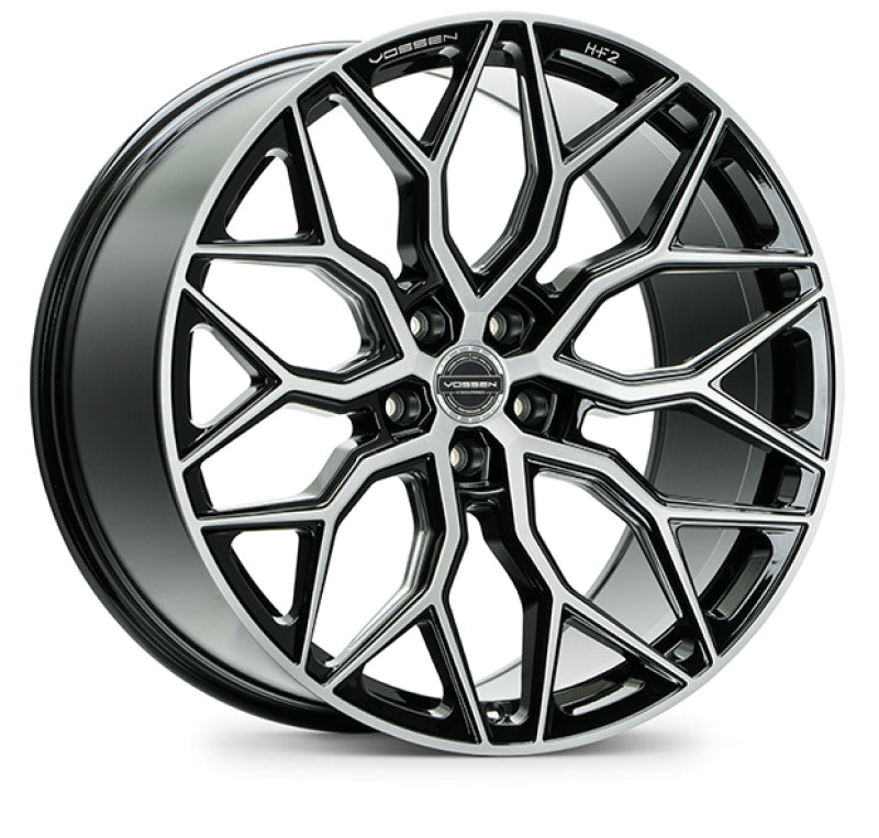 Vossen HF-2 24x10 / 5x150 / ET32 / Deep Face -110.1 - Brushed Gloss Black Wheel - DTX Performance