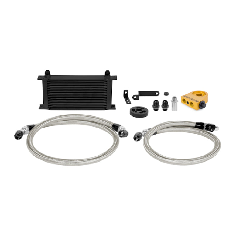 Mishimoto 08-14 Subaru WRX Thermostatic Oil Cooler Kit - Black - DTX Performance