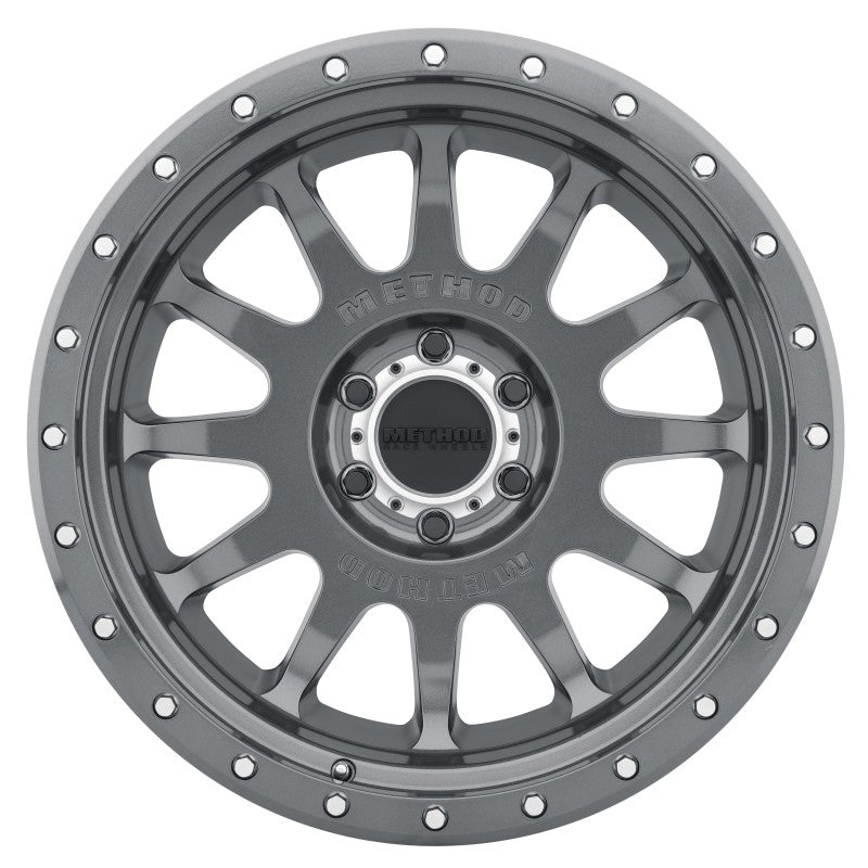 Method MR605 NV 20x10 -24mm Offset 6x5.5 106.25mm CB Gloss Titanium Wheel - DTX Performance