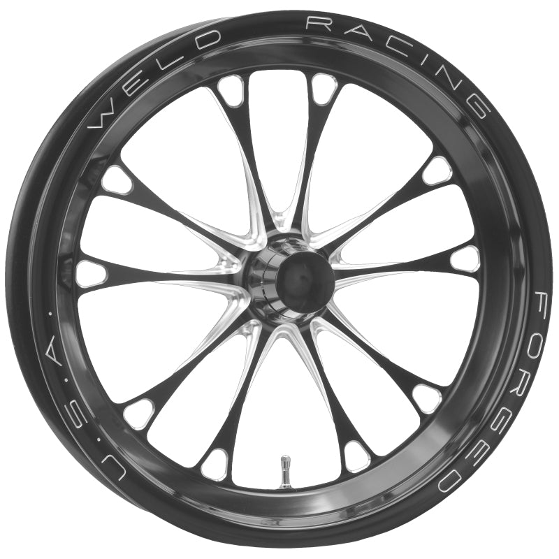 Weld V-Series 1-Piece 15x3.5 / Strange Spindle MT / 1.75in. BS Black Wheel - Non-Beadlock - DTX Performance