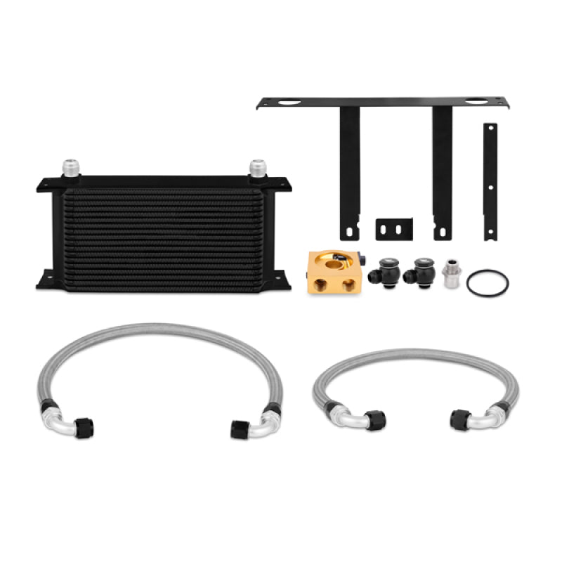 Mishimoto 10-12 Hyundai Genesis Coupe 2.0T Thermostatic Oil Cooler Kit - Black - DTX Performance