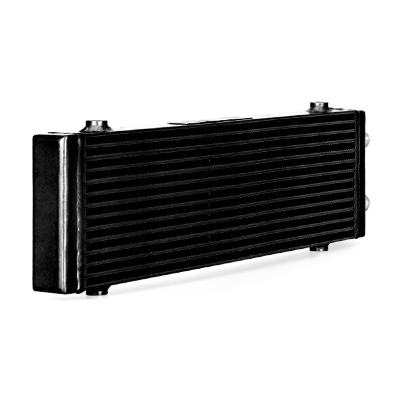 Mishimoto Universal Large Bar and Plate Dual Pass Black Oil Cooler - DTX Performance