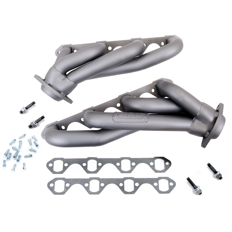 BBK 79-93 Mustang 5.0 Shorty Unequal Length Exhaust Headers - 1-5/8 Titanium Ceramic - DTX Performance