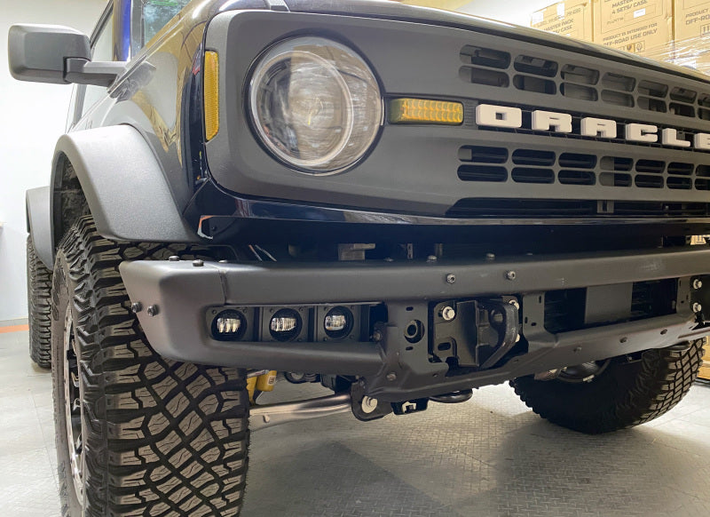 ORACLE Lighting 21-22 Ford Bronco Triple LED Fog Light Kit for Steel Bumper - White - DTX Performance