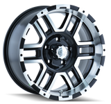 ION Type 179 16x8 / 6x114.3 BP / 10mm Offset / 83.82mm Hub Black/Machined Wheel