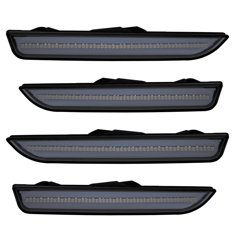 Oracle 10-14 Ford Mustang Concept Sidemarker Set - Tinted - Ebony/Black (UA) - DTX Performance