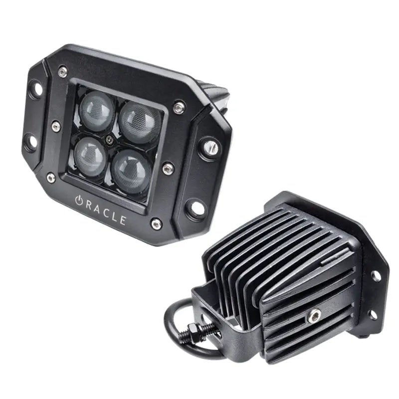 Oracle Black Series - 7D 3in W Flush LED Square Spot/Flood Light - 6000K - DTX Performance