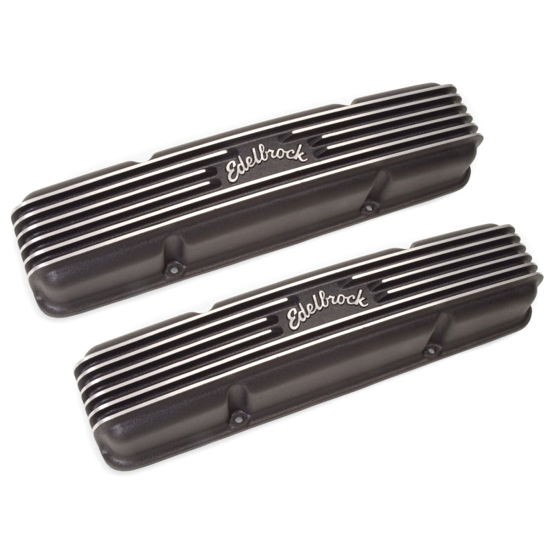 Edelbrock Valve Cover Classic Series Chevrolet 1959-1986 262-400 CI V8 Black - DTX Performance