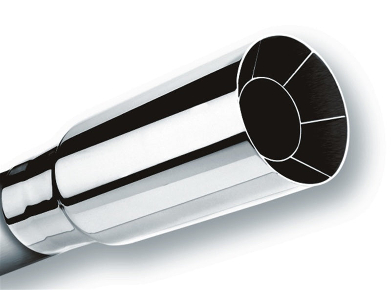 Borla Universal Polished Tip Single Round Intercooled (inlet 2 1/2in. Outlet 2 1/2in) - DTX Performance