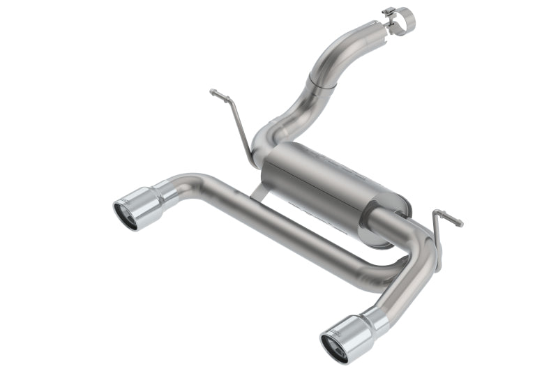 Borla 18-19 Jeep Wrangler JL/JLU 2.0L 4Cyl 2DR/4DR Axle Back Exhaust ATAK w/ 3.5in Tips - DTX Performance