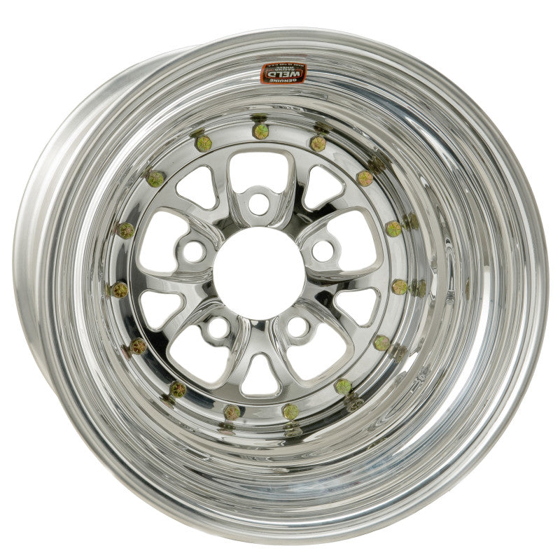 Weld V-Series 15x10 / 5x4.5 BP / 6in. BS Polished Wheel - Non-Beadlock - DTX Performance