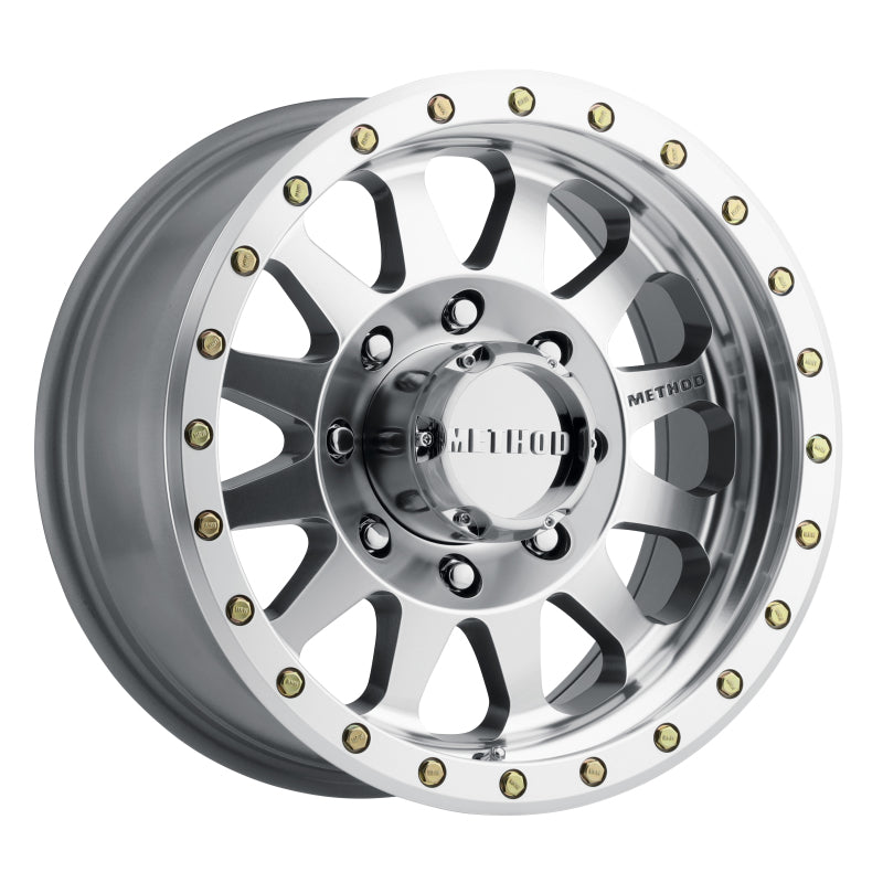 Method MR304 Double Standard 17x8.5 0mm Offset 8x6.5 130.81mm CB Machined/Clear Coat Wheel - DTX Performance