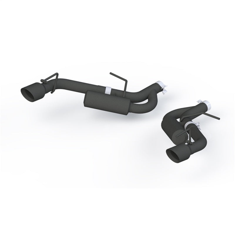 MBRP 16-19 Chevrolet Camaro 2.5in Black Coated Non NPP Axle Back Exhaust System - 4in Dual Wall Tips - DTX Performance