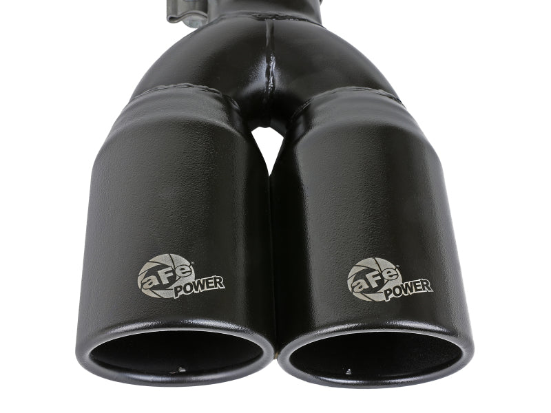 MACH Force-Xp 409 Stainless Steel Clamp-on Exhaust Tip 2.5in Inlet 3.5in Outlet - Black - DTX Performance