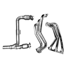 Load image into Gallery viewer, BBK 07-11 Jeep 3.8 V6 Long Tube Exhaust Headers And Y Pipe And Converters - 1-5/8 Silver Ceramic - DTX Performance