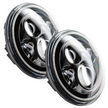 Load image into Gallery viewer, Oracle 7in High Powered LED Headlights - Black Bezel - White - DTX Performance