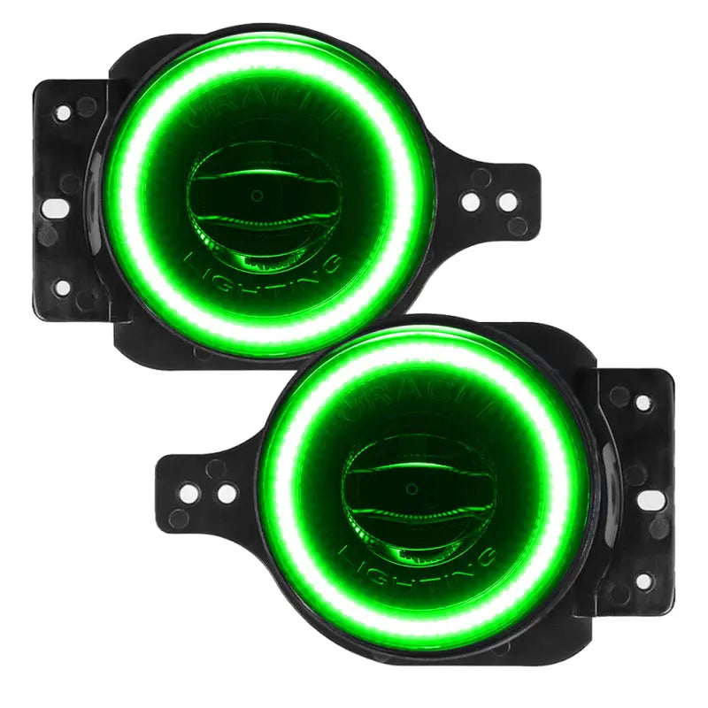 Oracle Jeep Wrangler JL/Gladiator JT Sport High Performance W LED Fog Lights - Green - DTX Performance