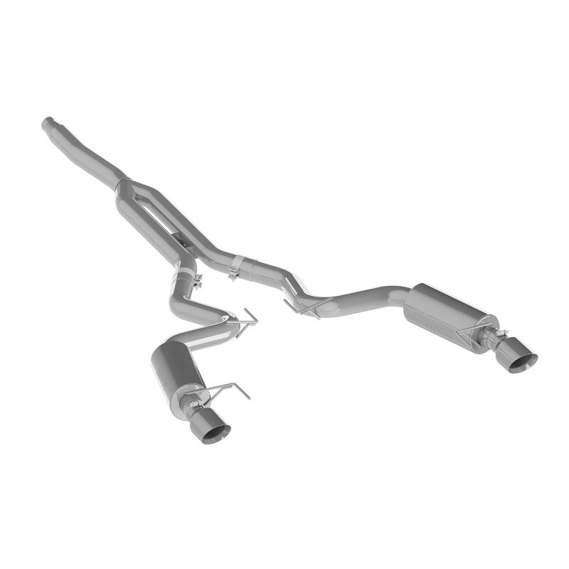 MBRP 15-18 Ford Mustang EcoBoost 2.3L Alum 3in Cat Back Dual Split Rear Exit (Street Version) - DTX Performance