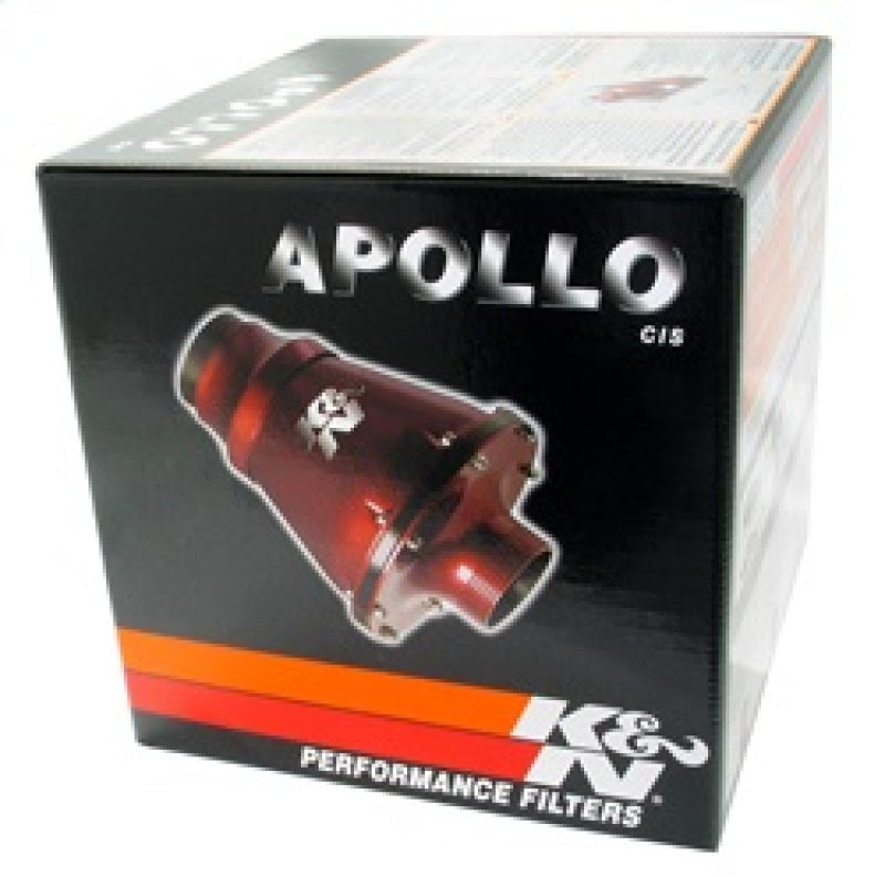 K&N Universal Apollo Black Cold Air Intake - 70mm OD FLG PP - DTX Performance