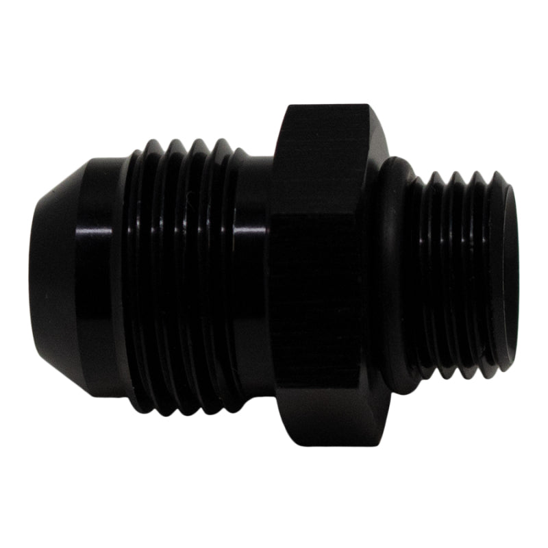 DeatschWerks 6AN ORB Male to 8AN Male Flare Adapter (Incl O-Ring) - Anodized Matte Black - DTX Performance