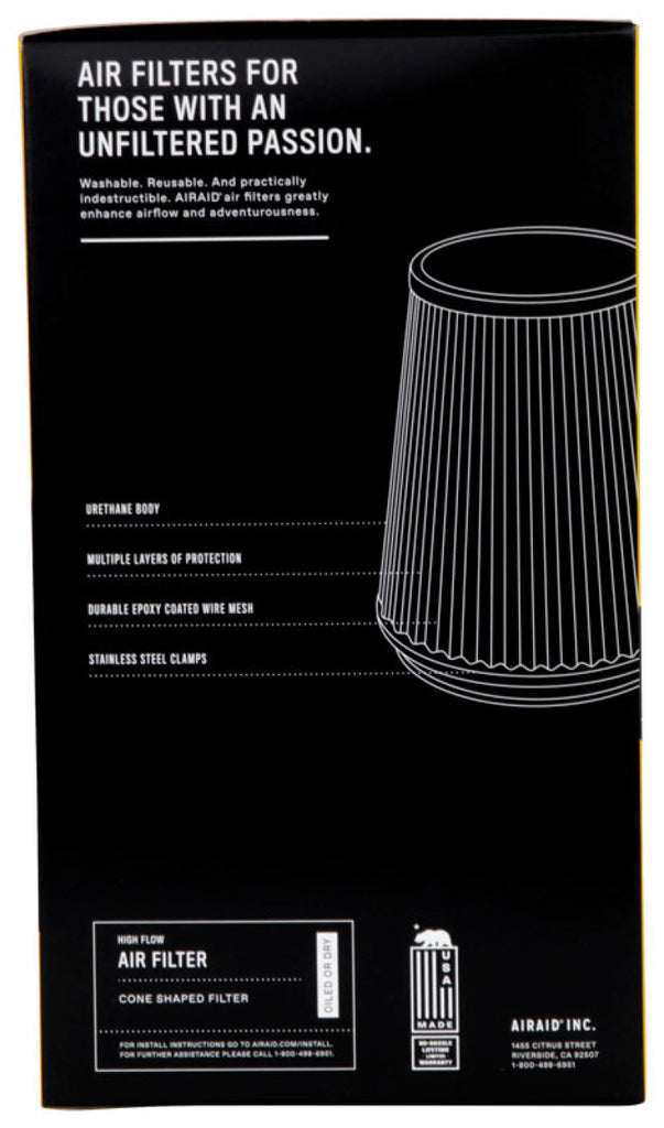 Airaid Universal Air Filter - Cone 4 x 6 x 4 5/8 x 9 - DTX Performance