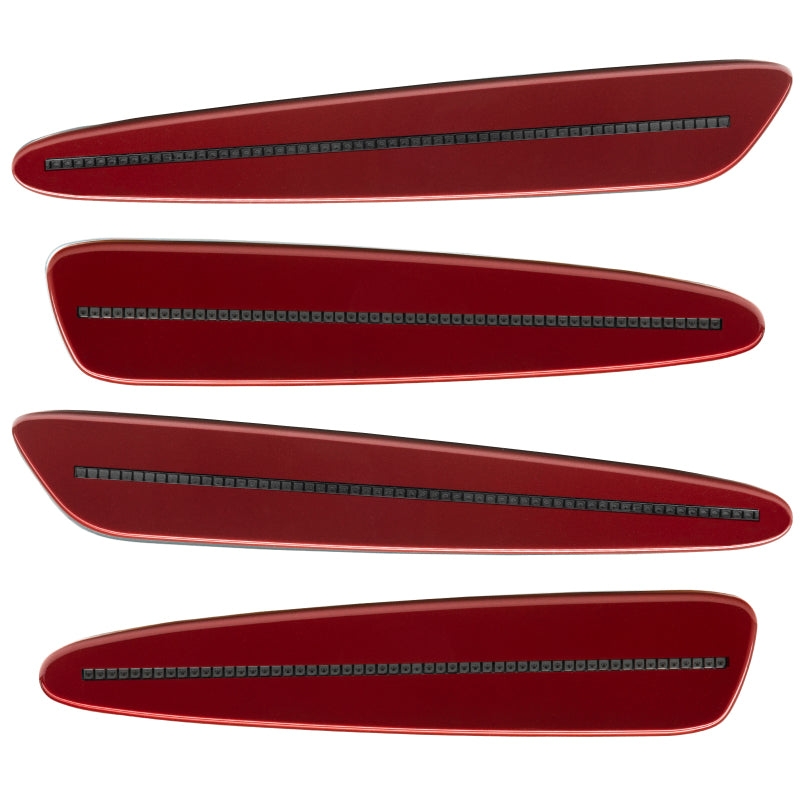 Oracle 05-13 Chevrolet Corvette C6 Concept Sidemarker Set - Tinted - Magnetic Red (86U) - DTX Performance