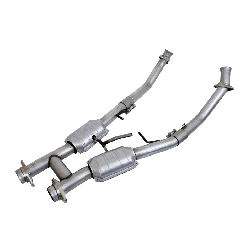 BBK 94-95 Mustang 5.0 High Flow H Pipe With Catalytic Converters - 2-1/2 - DTX Performance