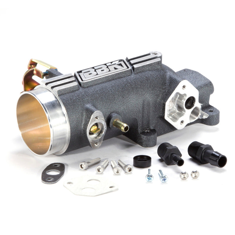 BBK 96-04 Mustang 4.6 GT 78mm Throttle Intake BBK Power Plus Series - Charcoal - DTX Performance