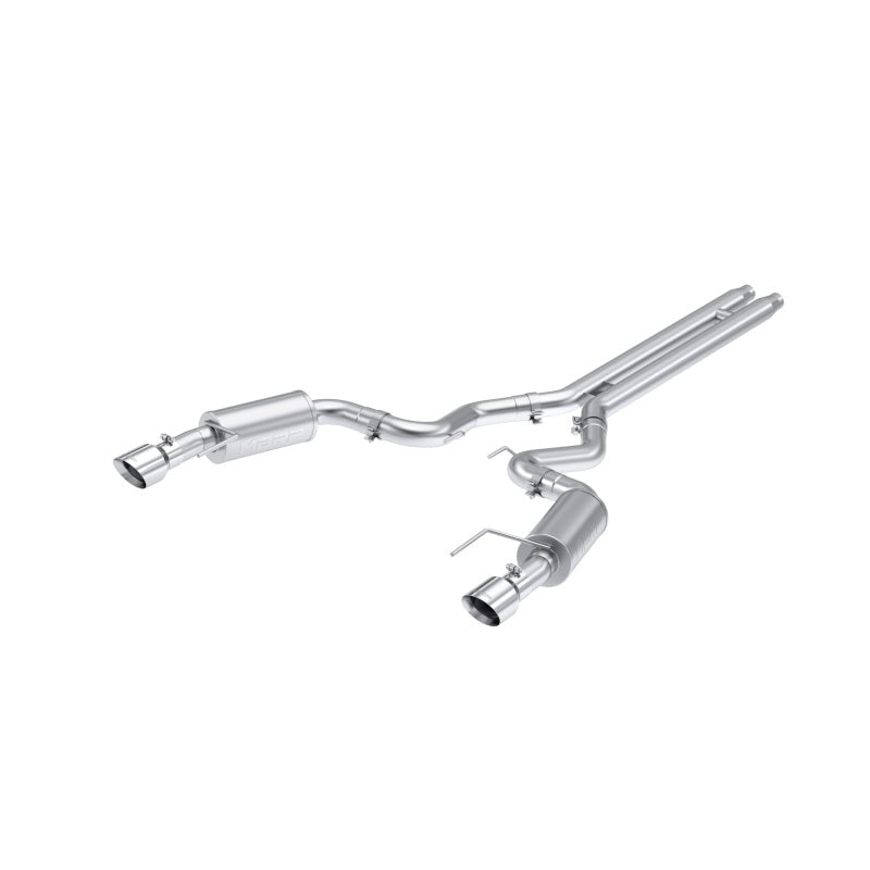 MBRP 2024 Ford Mustang GT S650, 5.0  Aluminized Steel 3in Cat-Back Dual Split Rear (Street) - DTX Performance