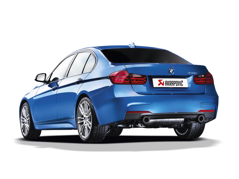 Akrapovic 12-15 BMW 335i (F30 F31) Evolution Line Cat Back (SS) w/ Carbon Tips (Req. Link Pipe) - DTX Performance