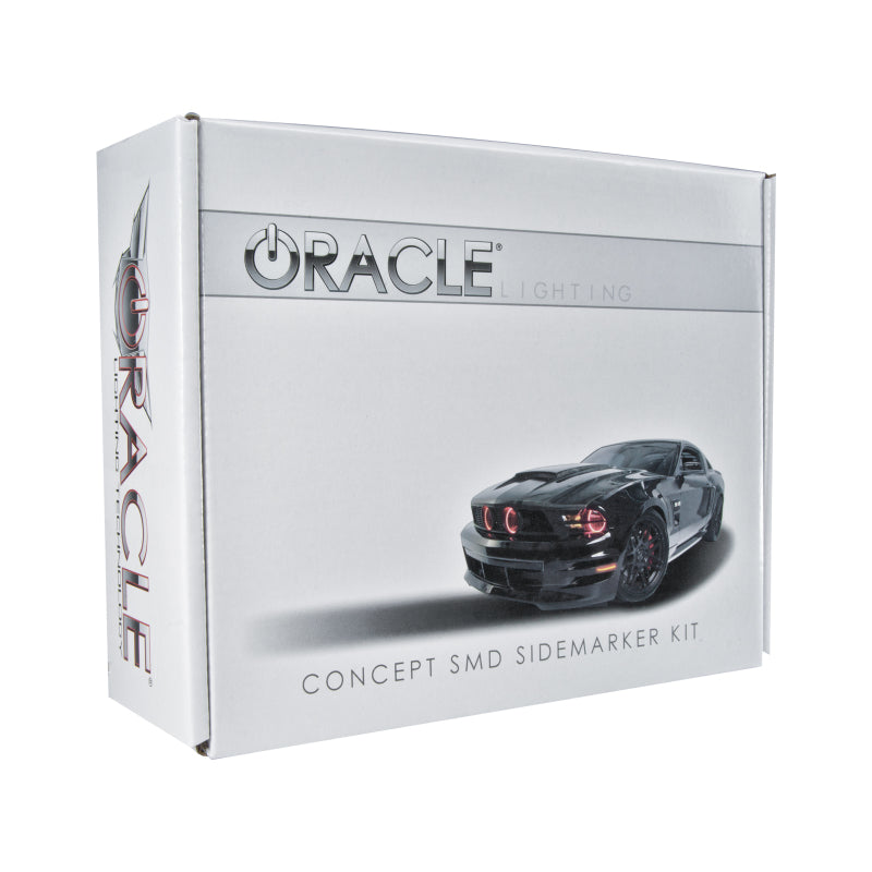 Oracle 10-14 Ford Mustang Concept Sidemarker Set - Clear - Kona Blue Metallic (L6) - DTX Performance