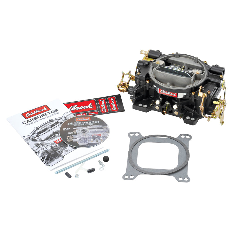 Edelbrock Carburetor Performer Series 4-Barrel 750 CFM Manual Choke Black Finish - DTX Performance