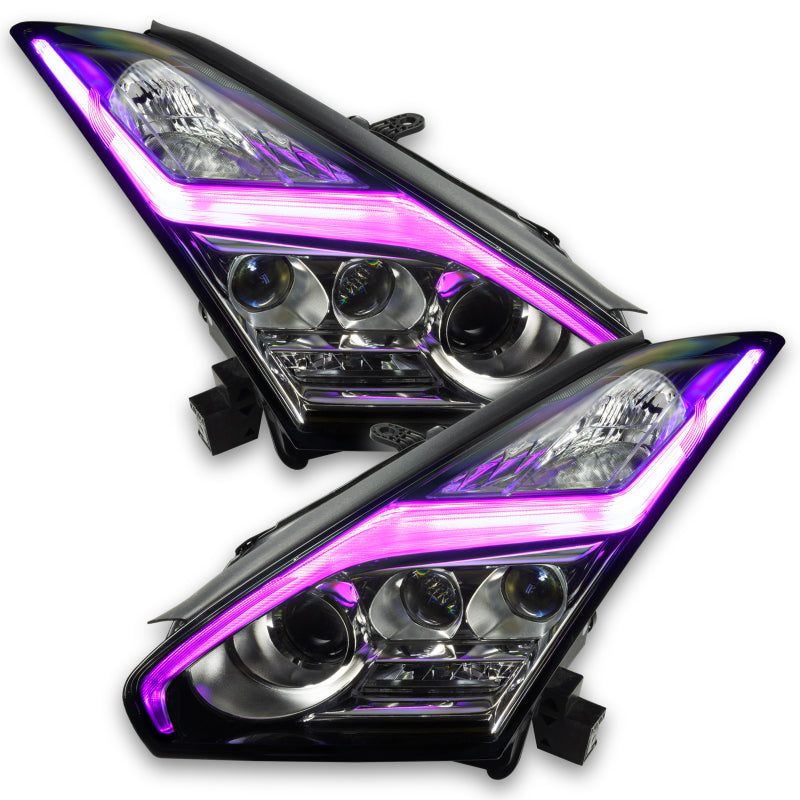 Oracle 15-21 Nissan GT-R RGB+W (Lightning Bolt) Headlight DRL Upgrade Kit - ColorSHIFT 2 - DTX Performance