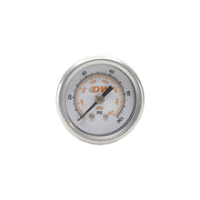 Load image into Gallery viewer, DeatschWerks 0-100 PSI 1/8in NPT Mechanical Fuel Pressure Gauge 1.5in Diameter Black Housing - DTX Performance